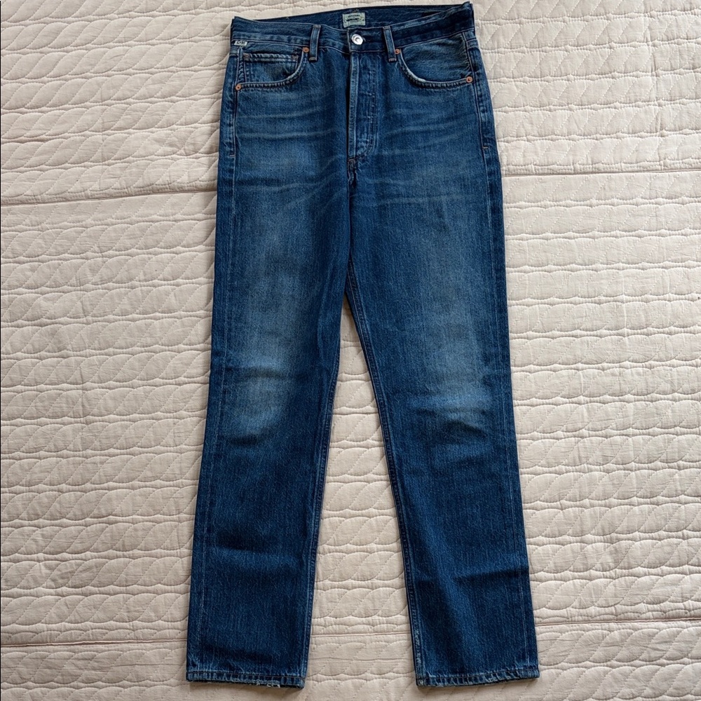 Citizens Of Humanity Charlotte medium/Dark Blue Straight Jeans, 25